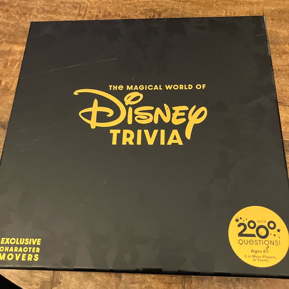 Disney Trivia Game - Black and Gold